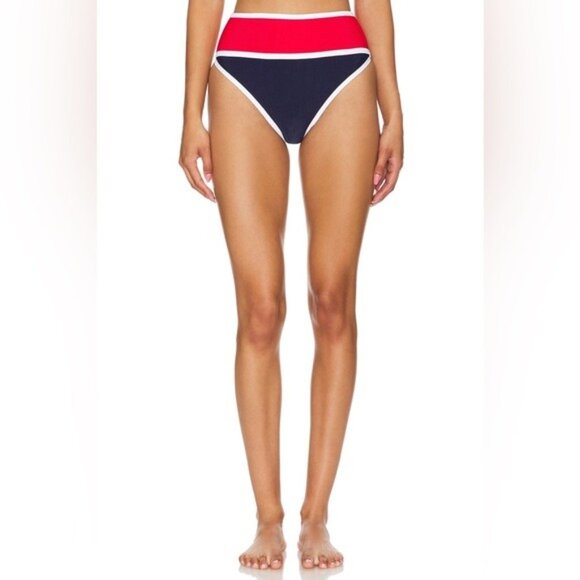 New BEACH RIOT Carlotta Bottom in Americana Colorblock Size XL - Picture 10 of 12